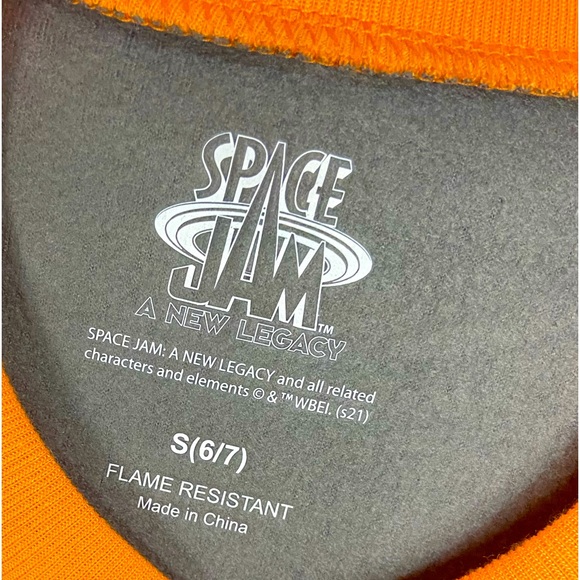 Warner Brothers SPACE JAM A New Legacy Tune Squad Cozy Pajamas Boy’s Sz S (6/7) - Picture 6 of 6
